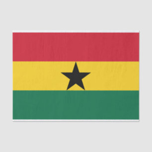 Mousseline Papier de tissu patriotique avec drapeau du Ghana