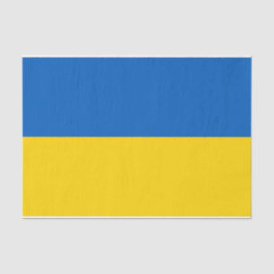 Mousseline Papier de tissu patriotique avec drapeau d'Ukraine