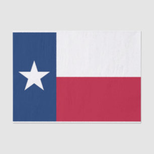 Mousseline Papier de tissu patriotique avec drapeau Texas, US
