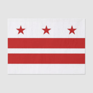 Mousseline Papier de tissu patriotique avec drapeau Washingto
