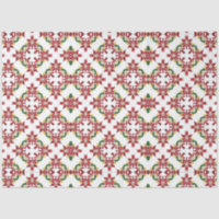papier de tissu poinsettia de noël