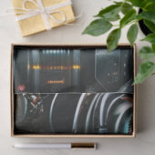 Mousseline Papier de tissu Robot 3 (Cadeau)