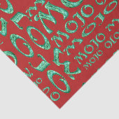 Mousseline Papier de tissu rouge Mojo (Détail)