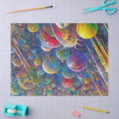 Mousseline Papier de tissu Space Race (Artisanat)