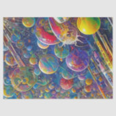 Mousseline Papier de tissu Space Race (Recto)