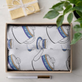 Mousseline papier de tissu temps thé (Cadeau)
