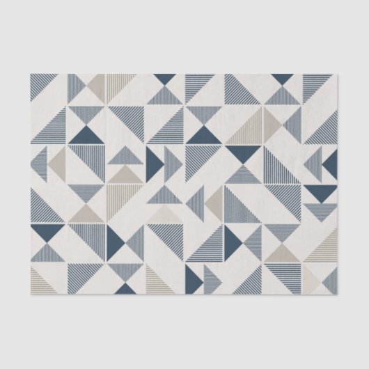 Mousseline papier de tissu triangle moderne (Recto)