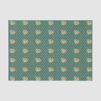 Mousseline Papier de tissu turquoise géométrique Rosy Maple M