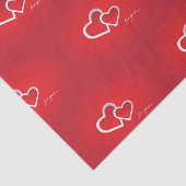 Mousseline Papier de tissu Valentines (Détail)