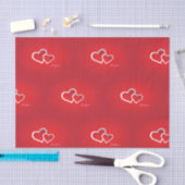 Mousseline Papier de tissu Valentines (Artisanat)
