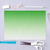 Mousseline Papier de tissu vert foncé dégradé à vert clair (Artisanat)