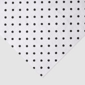 Mousseline Papier de tissu White with Black Dots (Détail)