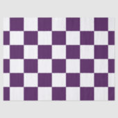 Mousseline Papier de tissus À damiers violet et blanc (Recto)