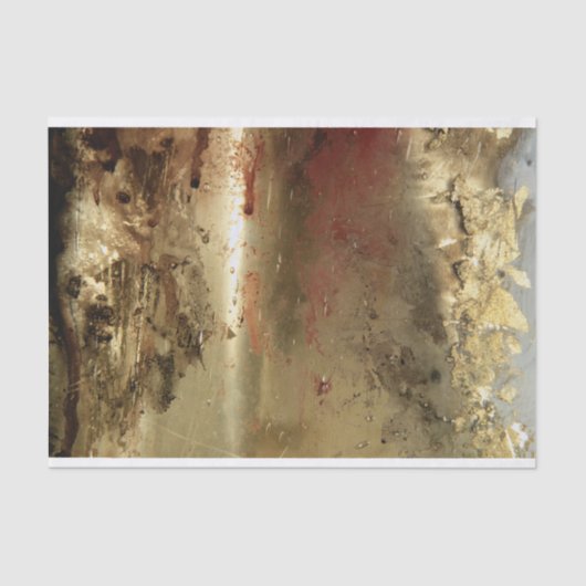 Mousseline Papier de tissus à grains dorés (Recto)