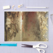 Mousseline Papier de tissus à grains dorés (Artisanat)