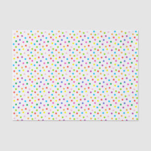 Mousseline Papier de tissus à points colorés