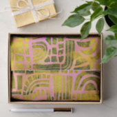 Mousseline Papier de tissus Abstrait moderne (Cadeau)