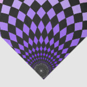 Mousseline Papier de tissus "Alice Floor" violet (Détail)