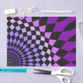 Mousseline Papier de tissus "Alice Floor" violet (Artisanat)