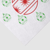 Mousseline Papier de tissus - Arbre rond Ornements (Détail)