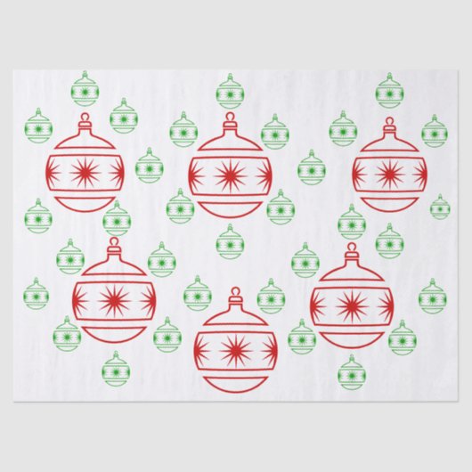 Mousseline Papier de tissus - Arbre rond Ornements (Recto)