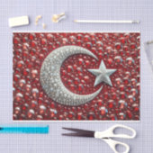 Mousseline Papier de tissus avec design de couleurs turques (Artisanat)