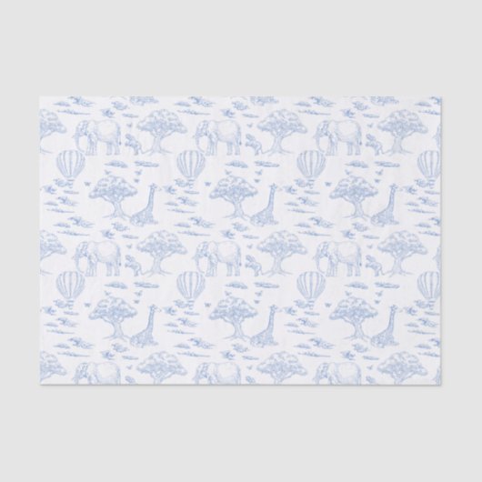 Mousseline Papier de tissus baby shower (Recto)