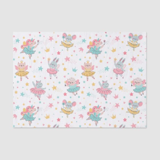 Mousseline Papier de tissus Ballerinas (Recto)