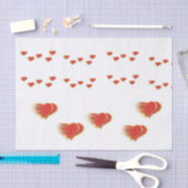 Mousseline Papier de tissus, blanc (Artisanat)