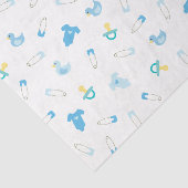 Mousseline Papier de tissus bleu bébé (Détail)