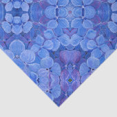 Mousseline Papier de tissus Blue Hydrangea (Détail)