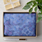 Mousseline Papier de tissus Blue Hydrangea (Cadeau)
