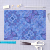 Mousseline Papier de tissus Blue Hydrangea (Artisanat)