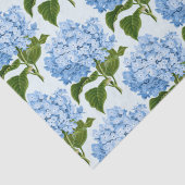 Mousseline Papier de tissus Blue Hydrangea (Détail)