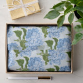 Mousseline Papier de tissus Blue Hydrangea (Cadeau)