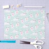 Mousseline Papier de tissus Blue Kittens (Artisanat)
