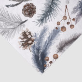 Mousseline Papier de tissus Bois rustique Boho d'hiver (Détail)