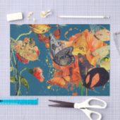 Mousseline Papier de tissus BUTTERFER (Artisanat)