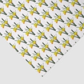 Mousseline Papier de tissus - Champ de jonquilles (Détail)