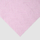 Mousseline Papier de tissus Chevron Line - Pink on White (Détail)