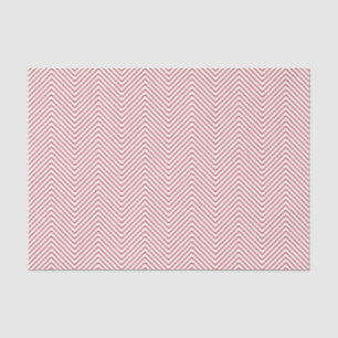 Mousseline Papier de tissus Chevron Line - Rouge foncé sur bl