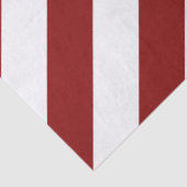Mousseline Papier de tissus Chevrons rouge et blanc (Détail)