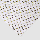 Mousseline Papier de tissus d'abeilles illustré rustique (Détail)