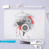 Mousseline Papier de tissus d'aigle Abstrait (Artisanat)