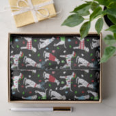 Mousseline Papier de tissus dalmate de Noël (Cadeau)