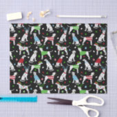 Mousseline Papier de tissus dalmate de Noël (Artisanat)