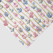 Mousseline Papier de tissus d'Ancres florales (Détail)