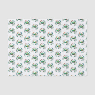 Mousseline Papier de tissus d'aquarelle Crâne
