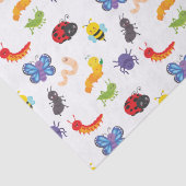 Mousseline Papier de tissus de bugs colorés (Détail)