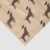 Mousseline Papier de tissus de chien et de corbeau (Détail)